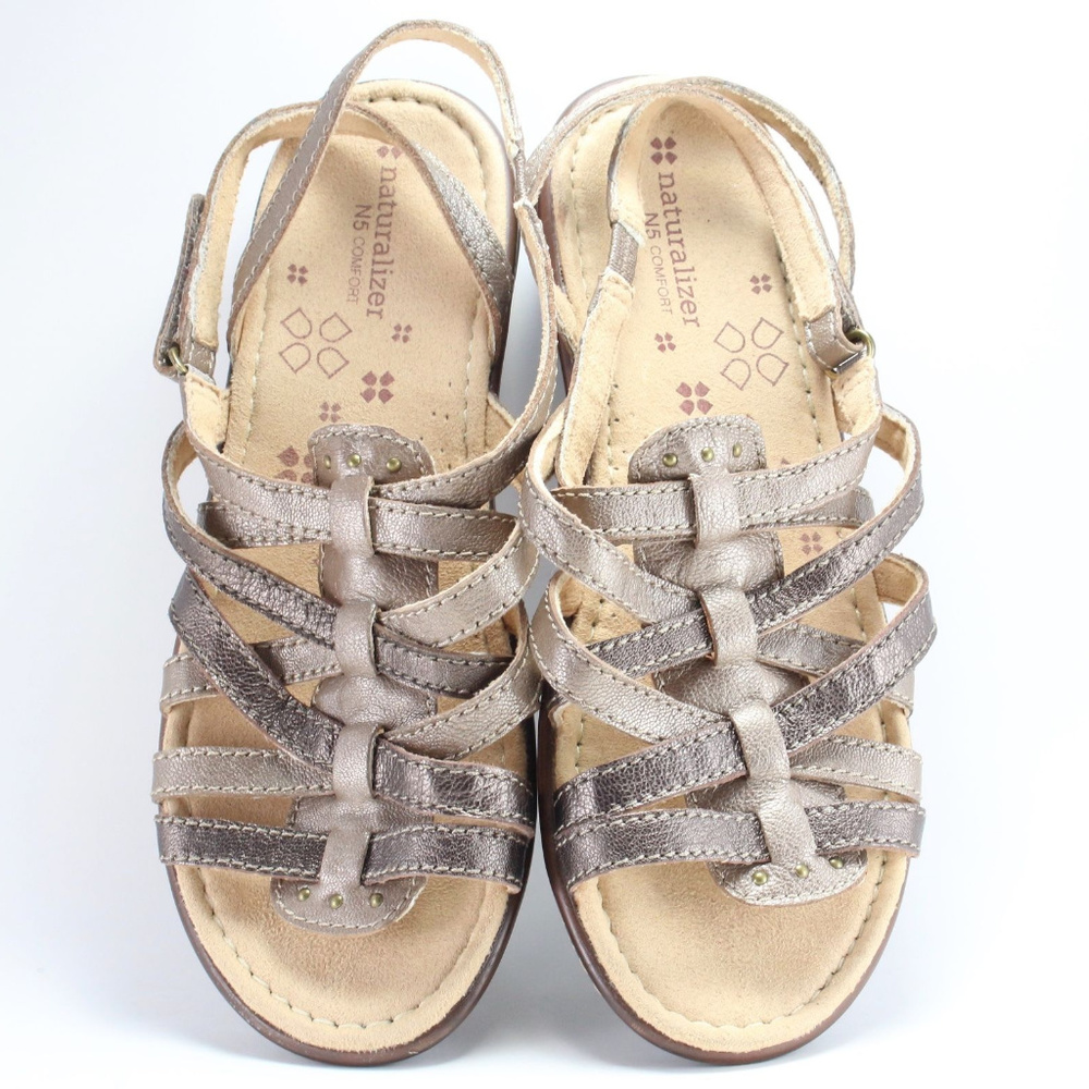 Naturalizer Jamboree Nickel / Bronze Sandal NEW!